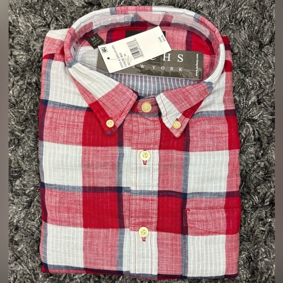 Jachs New York Plaid long sleeve shirt size medium - Picture 10 of 12